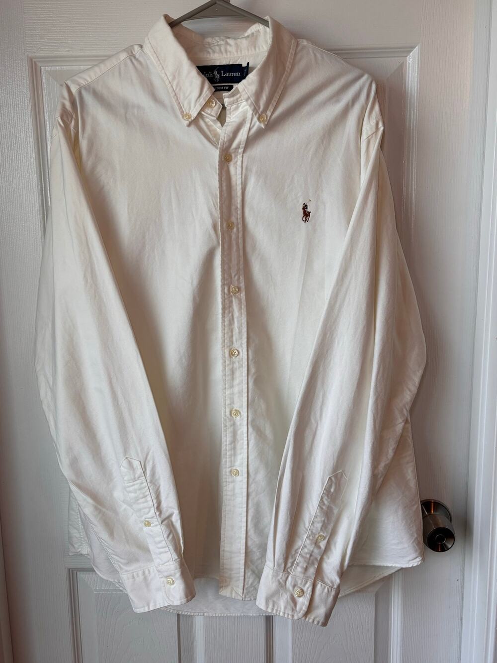 Ralph Lauren Men’s XL Oxford Button Down Shirt Custom Fit Multicolor Pony